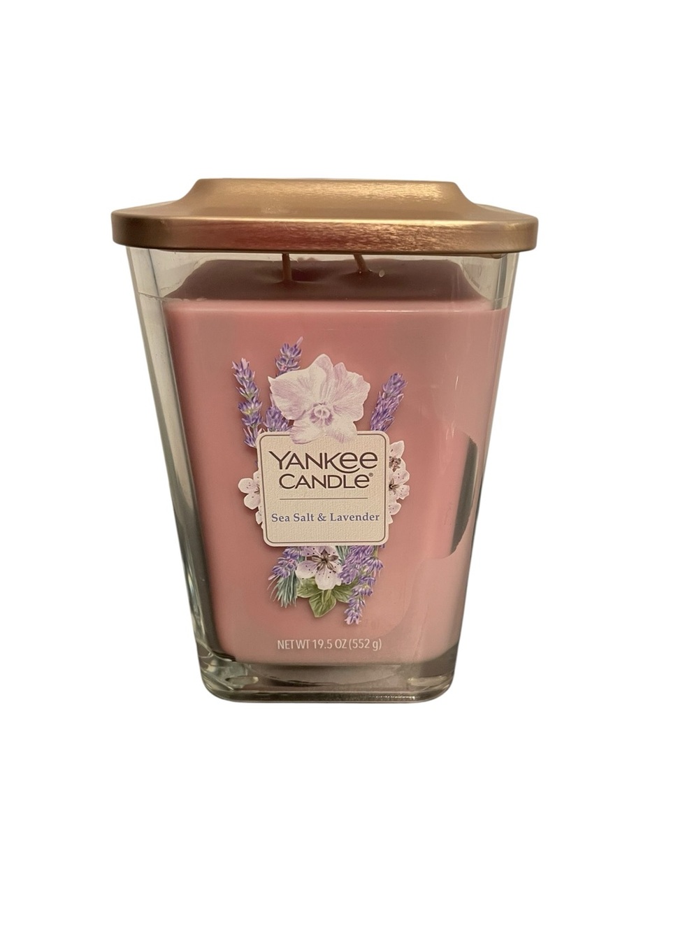 Yankee Candle Elevation Sea Salt & Lavender 2-Wick Scented Candle 19.5 oz Pink